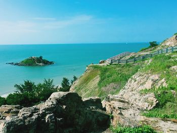 Scenic view of sea against sky