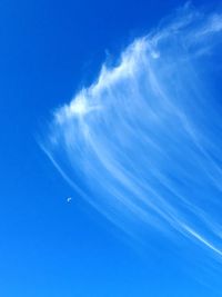 Low angle view of vapor trail in sky