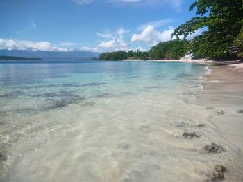 The beauty of paradise. pasir putih beach