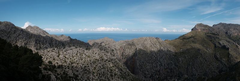 Panoramic view of sea against sky