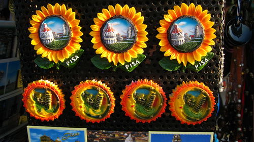 Close-up of multi colored candies for sale