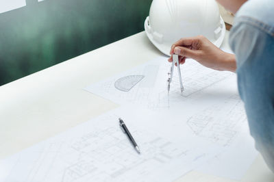 Man working on paper