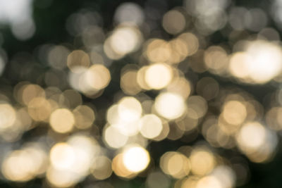 Defocused image of lights