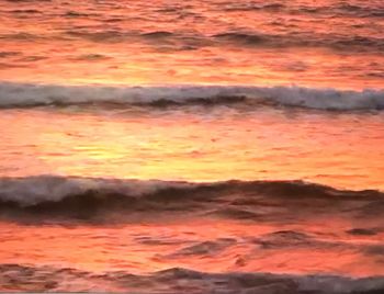 Scenic view of dramatic sky over sea