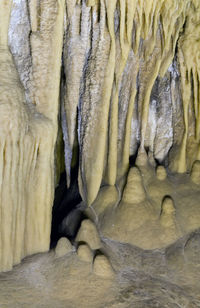 Full frame shot of ice in cave