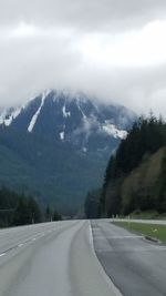 Road passing through mountains