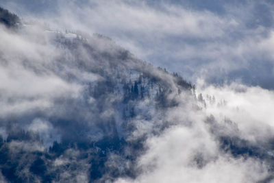 Low angle view of clouds in sky