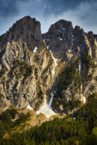 Aiguestortes i estany de sant maurici national park of the spanish pyrenees mountain in catalonia