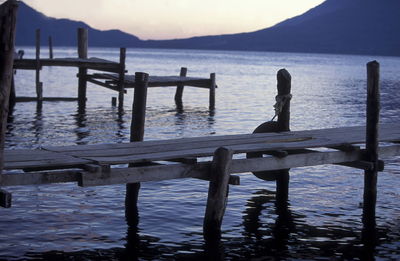 Pier on lake