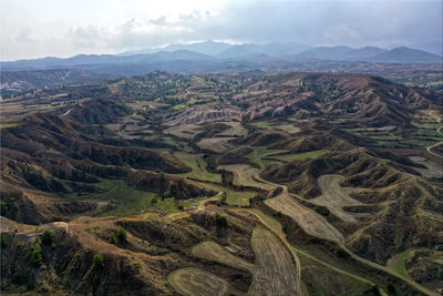 High angle view of landscape