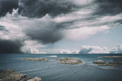 Scenic view of sea against sky