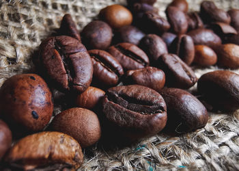 Full frame shot of coffee beans