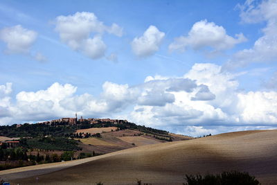 Panoramic view of road against sky