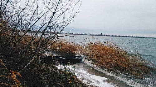 Boats in sea