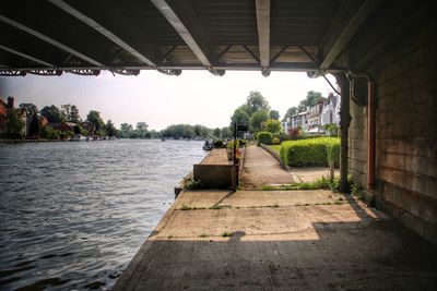 Scenic view of river against sky