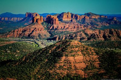 Scenic view of mountains