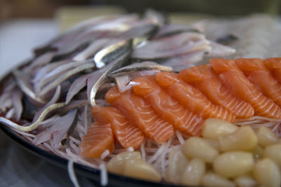 Close-up of fish in plate