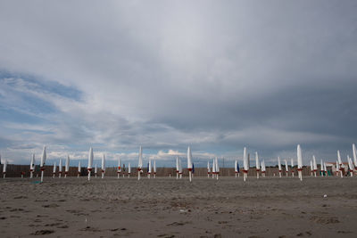 Panoramic view of beach against sky