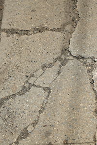 Close-up of cracked surface