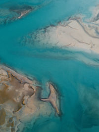 High angle view of swimming pool in sea