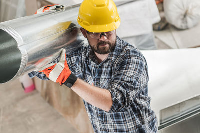 Man working in factory