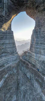 Scenic view of rock formations