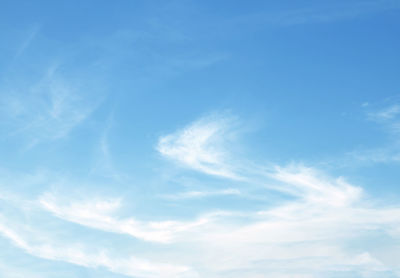 Low angle view of clouds in sky