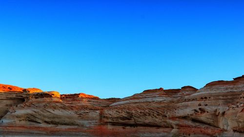 Rock formations in desert