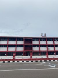 Low angle view of building against sky