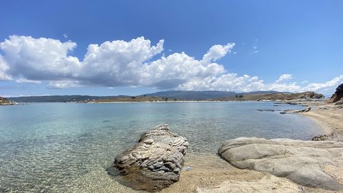Panoramic view of sea against sky