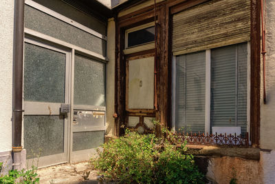 Interior of abandoned building