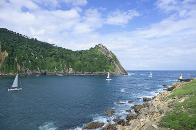 Scenic view of sea against sky