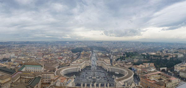 High angle view of cityscape