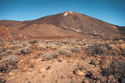 Scenic view of mountain against sky