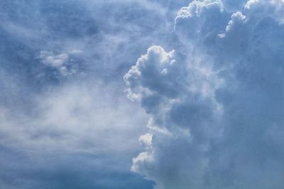 Low angle view of clouds in sky