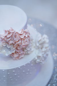 Close-up of cake in plate