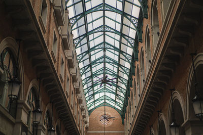 Low angle view of ceiling of building