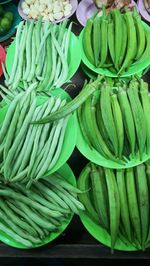 High angle view of fruits for sale in market