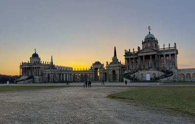 Low angle view of cathedral against clear sky