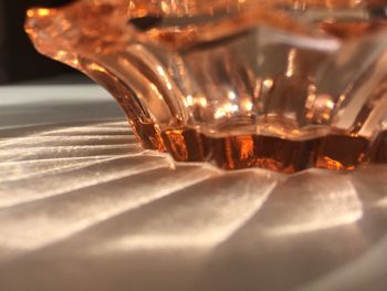 Close-up of beer in glass