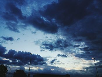 Low angle view of clouds in sky