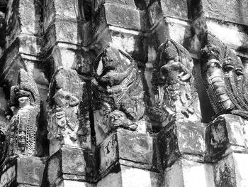 Close-up of sculpture