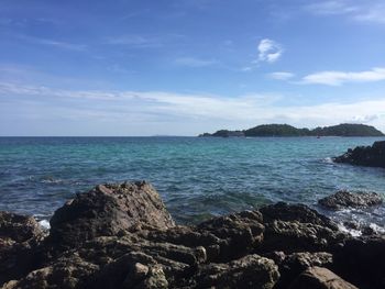 Scenic view of sea against sky