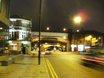 City street at night