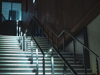 Low angle view of staircase in building