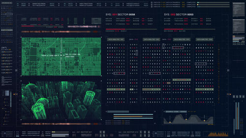 Low angle view of illuminated building at night