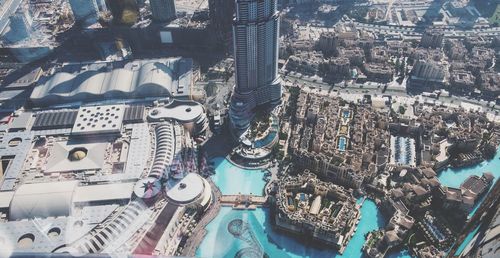 High angle view of cityscape