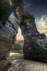Rock formations in one of the most beautiful beaches in the world.
