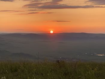 Scenic view of sunset