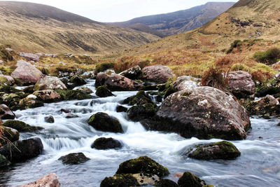 River flowing in mountains